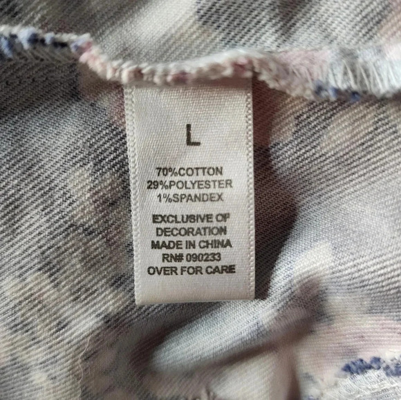 Nollie Floral Print Denim Bustier Large Festval Girlhoodcore boho Cowgirl Indie - Picture 5 of 12